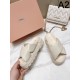 2024SS お気に入りの上品 MIU MIU ミュウミュウ レディーススリッパ 2024SS お気に入りの上品 MIU MIU ミュウミュウ レディーススリッパ