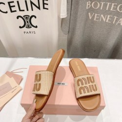 2024SS 超人気モデル入荷 MIU MIU ミュウミュウ レディーススリッパ
