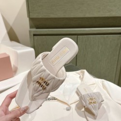 2024SS TOPセラー賞受賞！ MIU MIU ミュウミュウ レディーススリッパ