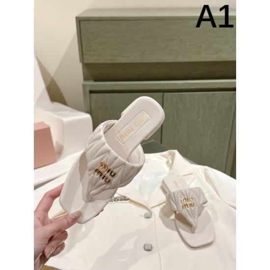 2024SS TOPセラー賞受賞！ MIU MIU ミュウミュウ レディーススリッパ