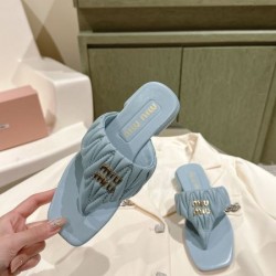2024SS TOPセラー賞受賞！ MIU MIU ミュウミュウ レディーススリッパ