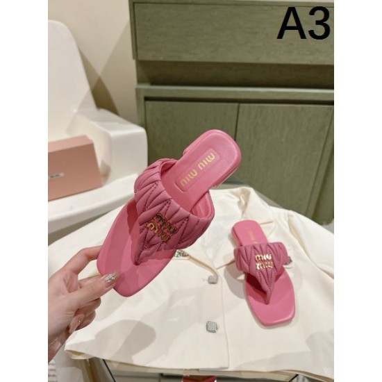 2024SS TOPセラー賞受賞！ MIU MIU ミュウミュウ レディーススリッパ