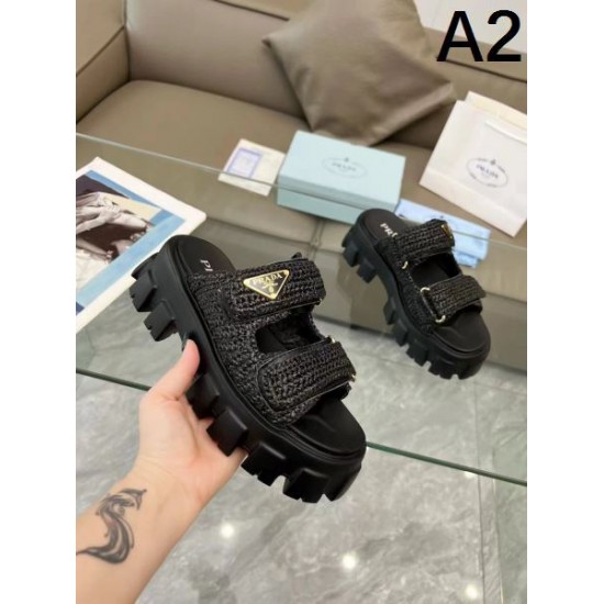 2024SS 色気のあるスタイルに仕上げ PRADA プラダ レディーススリッパ 2024SS 色気のあるスタイルに仕上げ PRADA プラダ レディーススリッパ