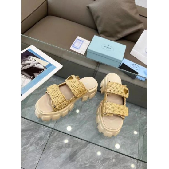 2024SS 色気のあるスタイルに仕上げ PRADA プラダ レディーススリッパ 2024SS 色気のあるスタイルに仕上げ PRADA プラダ レディーススリッパ