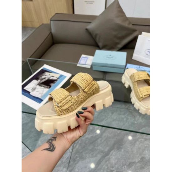2024SS 色気のあるスタイルに仕上げ PRADA プラダ レディーススリッパ 2024SS 色気のあるスタイルに仕上げ PRADA プラダ レディーススリッパ