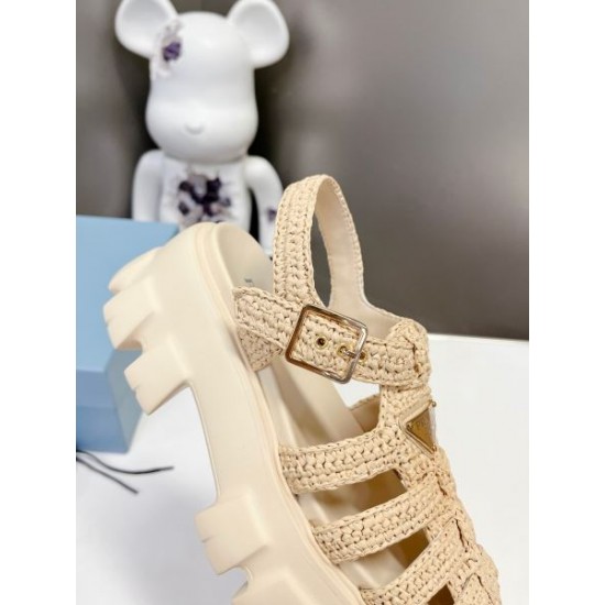 2024SS 肌触りの良い着心地抜群新作 PRADA プラダ レディースサンダル 2024SS 肌触りの良い着心地抜群新作 PRADA プラダ レディースサンダル