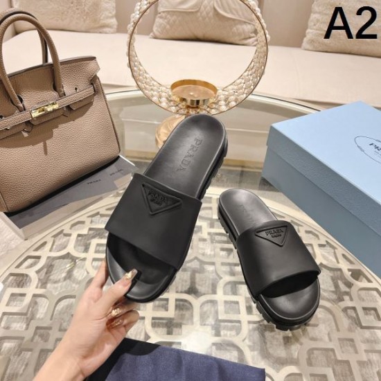 2024SS トップスからチラ見える安心 PRADA プラダ レディーススリッパ 2024SS トップスからチラ見える安心 PRADA プラダ レディーススリッパ