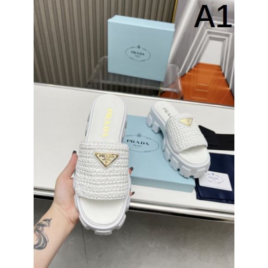 2024SS カジュアルスタイルを軽快に PRADA プラダ レディーススリッパ 2024SS カジュアルスタイルを軽快に PRADA プラダ レディーススリッパ