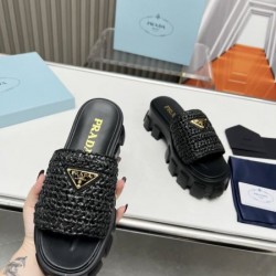 2024SS カジュアルスタイルを軽快に PRADA プラダ レディーススリッパ
