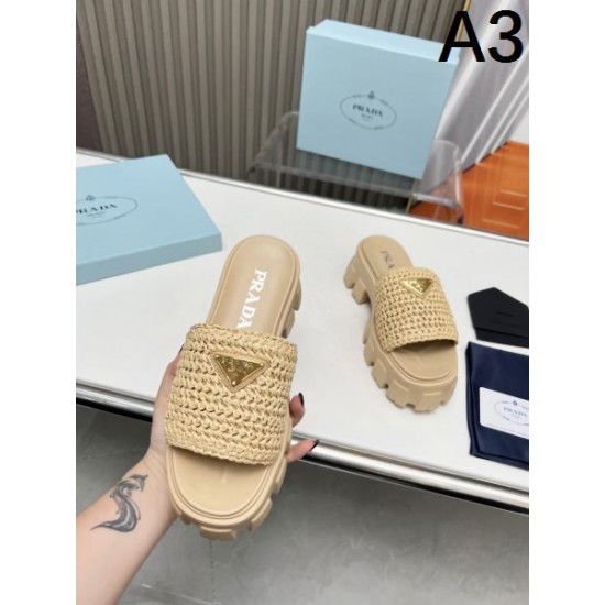 2024SS カジュアルスタイルを軽快に PRADA プラダ レディーススリッパ 2024SS カジュアルスタイルを軽快に PRADA プラダ レディーススリッパ