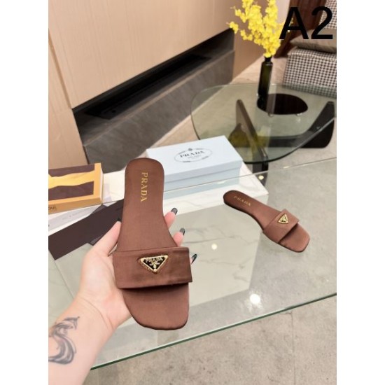 2024SS 海外でも若者たちに大人気な PRADA プラダ レディーススリッパ 2024SS 海外でも若者たちに大人気な PRADA プラダ レディーススリッパ