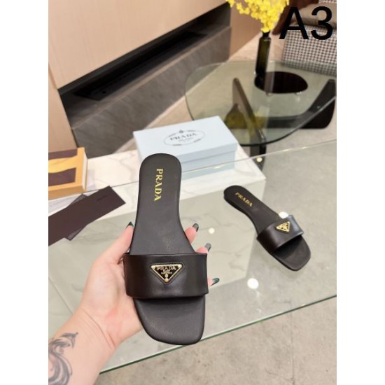 2024SS 海外でも若者たちに大人気な PRADA プラダ レディーススリッパ 2024SS 海外でも若者たちに大人気な PRADA プラダ レディーススリッパ
