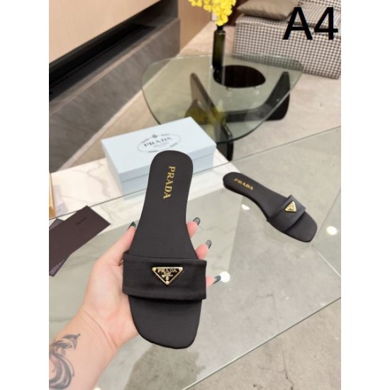 2024SS 海外でも若者たちに大人気な PRADA プラダ レディーススリッパ 2024SS 海外でも若者たちに大人気な PRADA プラダ レディーススリッパ