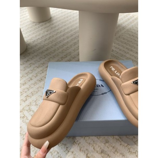 2024SS 上品ですっきり、好感度抜群 PRADA プラダ レディーススリッパ 2024SS 上品ですっきり、好感度抜群 PRADA プラダ レディーススリッパ