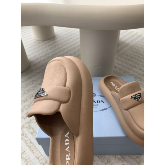 2024SS 上品ですっきり、好感度抜群 PRADA プラダ レディーススリッパ 2024SS 上品ですっきり、好感度抜群 PRADA プラダ レディーススリッパ