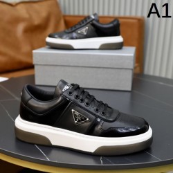 PRADA プラダ 日本でも大人気のモデル 2024SS メンズ用 カジュアルシューズ