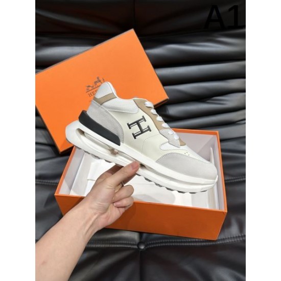 HERMES エルメス 春夏のおしゃれを楽しんで 2024SS メンズ用 スニーカー