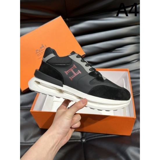 HERMES エルメス 春夏のおしゃれを楽しんで 2024SS メンズ用 スニーカー