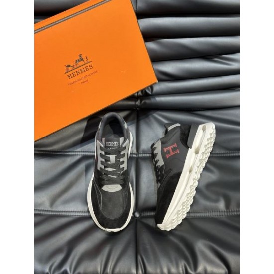 HERMES エルメス 春夏のおしゃれを楽しんで 2024SS メンズ用 スニーカー