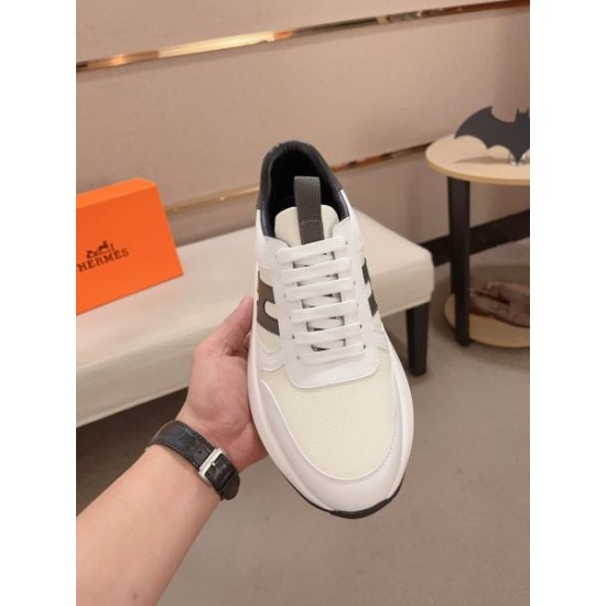 HERMES エルメス 夏の定番スタイルをアップ 2024SS メンズ用 スニーカー HERMES エルメス 夏の定番スタイルをアップ 2024SS メンズ用 スニーカー