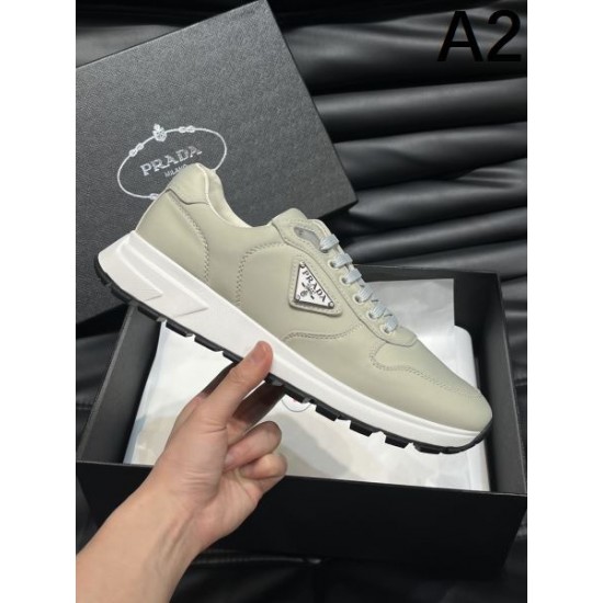 PRADA プラダ スタイルアップ見えなシンプル 2024SS メンズ用 スニーカー PRADA プラダ スタイルアップ見えなシンプル 2024SS メンズ用 スニーカー