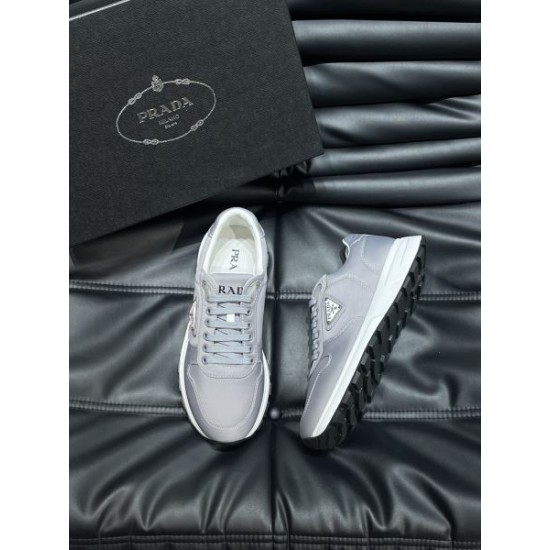 PRADA プラダ スタイルアップ見えなシンプル 2024SS メンズ用 スニーカー PRADA プラダ スタイルアップ見えなシンプル 2024SS メンズ用 スニーカー