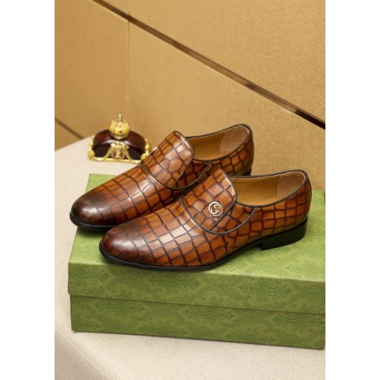 GUCCI グッチ 一流の憧れブランド 2024SS メンズ用 ビジネスシューズ GUCCI グッチ 一流の憧れブランド 2024SS メンズ用 ビジネスシューズ