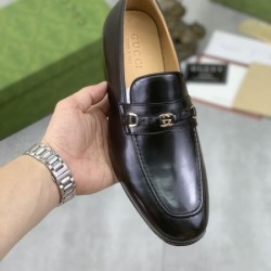 GUCCI グッチ 春夏最新作完売必至 2024SS メンズ用 ビジネスシューズ