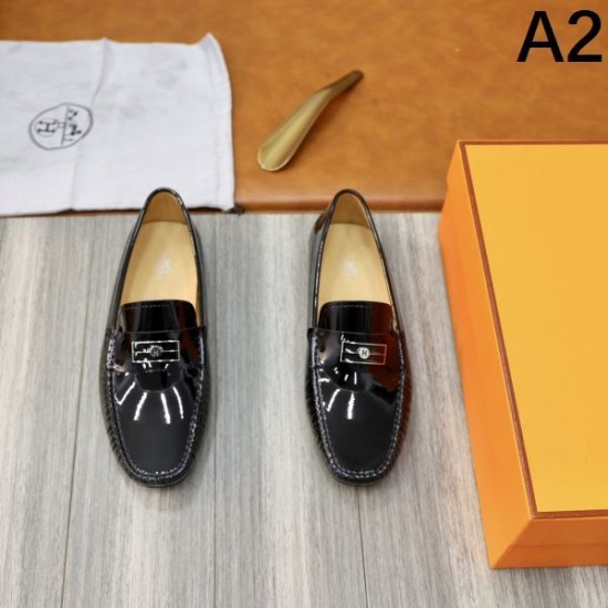 HERMES エルメス 魅力的な価格でセール 2024SS メンズ用 ビジネスシューズ HERMES エルメス 魅力的な価格でセール 2024SS メンズ用 ビジネスシューズ