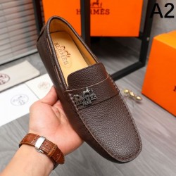 HERMES エルメス ファン必見の春夏新作 2024SS メンズ用 ビジネスシューズ 