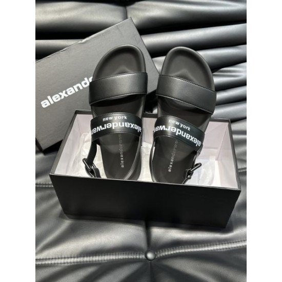 ALEXANDER WANG アレキサンダーワン 呼び声が高い新名品 2024SS メンズ用 スリッパ
