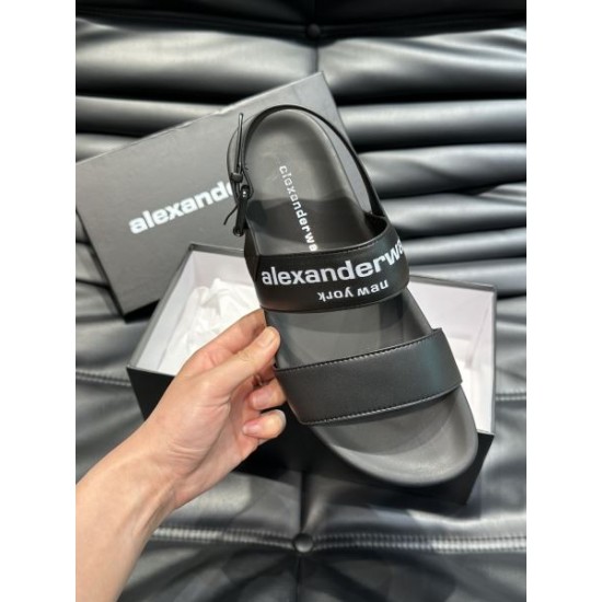 ALEXANDER WANG アレキサンダーワン 呼び声が高い新名品 2024SS メンズ用 スリッパ