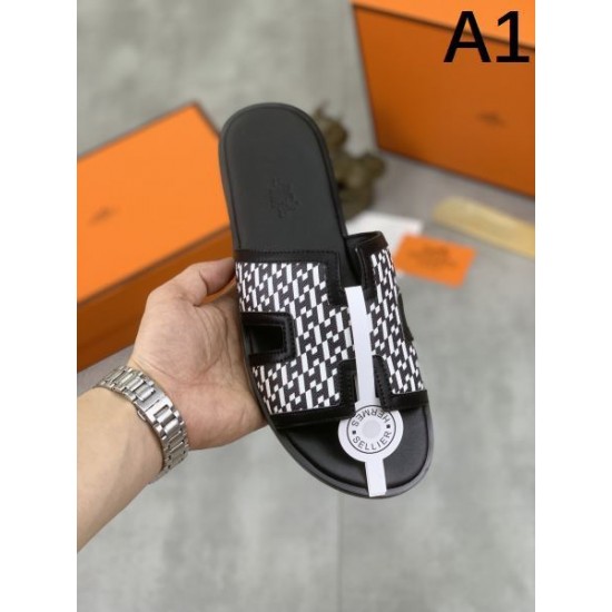 HERMES エルメス クラシックな雰囲気のトップス 2024SS メンズ用 スリッパ HERMES エルメス クラシックな雰囲気のトップス 2024SS メンズ用 スリッパ