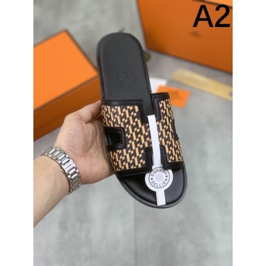 HERMES エルメス クラシックな雰囲気のトップス 2024SS メンズ用 スリッパ HERMES エルメス クラシックな雰囲気のトップス 2024SS メンズ用 スリッパ