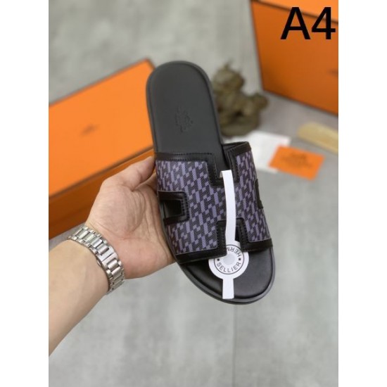 HERMES エルメス クラシックな雰囲気のトップス 2024SS メンズ用 スリッパ HERMES エルメス クラシックな雰囲気のトップス 2024SS メンズ用 スリッパ