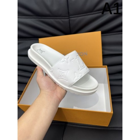 LOUIS VUITTON ルイヴィトン 意外と相性がいい 2024SS メンズ用 スリッパ LOUIS VUITTON ルイヴィトン 意外と相性がいい 2024SS メンズ用 スリッパ