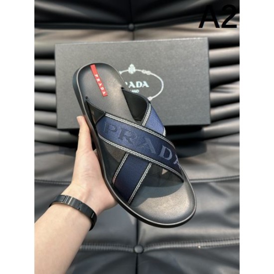 PRADA プラダ おしゃれに見せるキーワード 2024SS メンズ用 スリッパ PRADA プラダ おしゃれに見せるキーワード 2024SS メンズ用 スリッパ