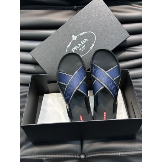 PRADA プラダ おしゃれに見せるキーワード 2024SS メンズ用 スリッパ PRADA プラダ おしゃれに見せるキーワード 2024SS メンズ用 スリッパ