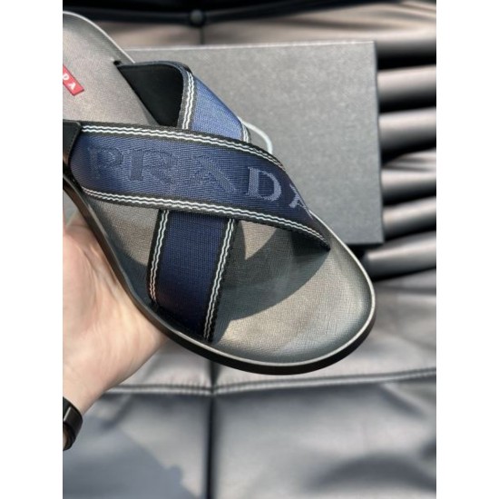 PRADA プラダ おしゃれに見せるキーワード 2024SS メンズ用 スリッパ PRADA プラダ おしゃれに見せるキーワード 2024SS メンズ用 スリッパ