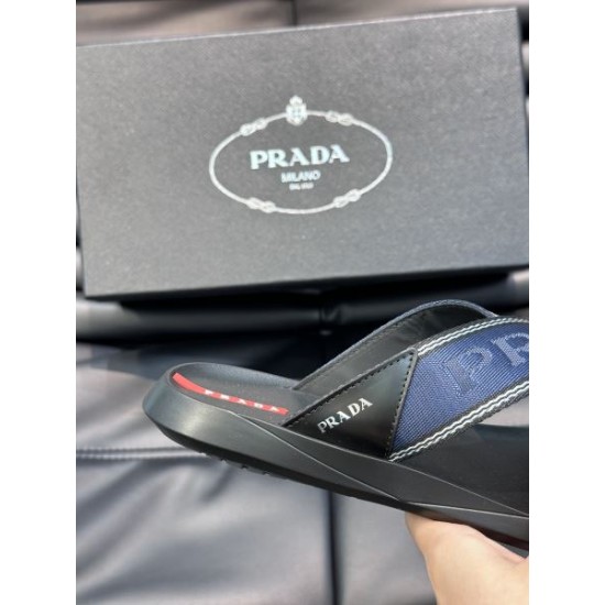 PRADA プラダ おしゃれに見せるキーワード 2024SS メンズ用 スリッパ PRADA プラダ おしゃれに見せるキーワード 2024SS メンズ用 スリッパ