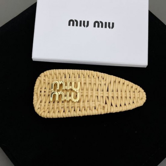 安定感のある夏新作 2024SS 髪飾り MIU MIU ミュウミュウ