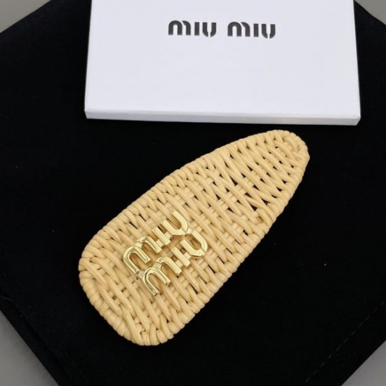 安定感のある夏新作 2024SS 髪飾り MIU MIU ミュウミュウ