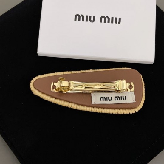 安定感のある夏新作 2024SS 髪飾り MIU MIU ミュウミュウ