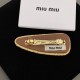 安定感のある夏新作 2024SS 髪飾り MIU MIU ミュウミュウ
