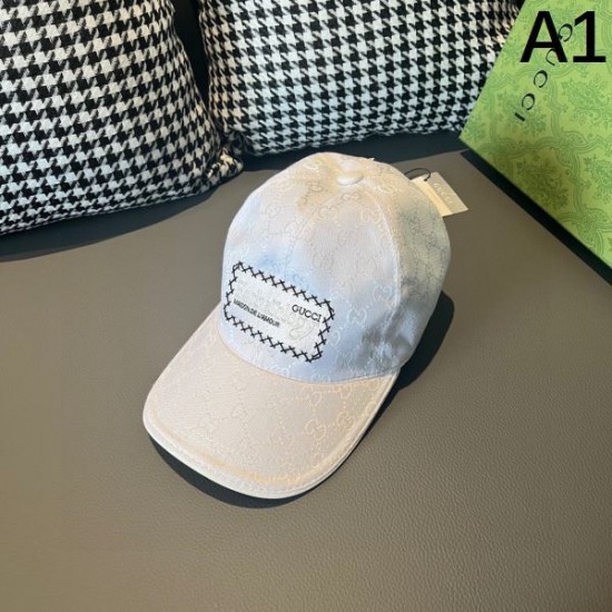 2024SS 帽子 GUCCI グッチ 優しげな高級人気色 2024SS 帽子 GUCCI グッチ 優しげな高級人気色