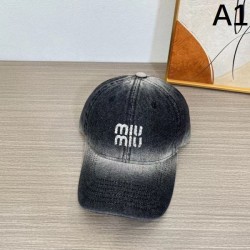 2024SS 帽子 MIU MIU ミュウミュウ 抜け感のある