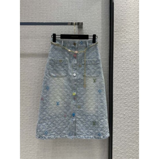 2024SS デニムスカート LOUIS VUITTON ルイヴィトン 大特価新作限定