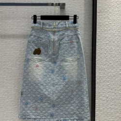 2024SS デニムスカート LOUIS VUITTON ルイヴィトン 大特価新作限定