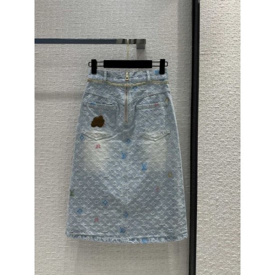 2024SS デニムスカート LOUIS VUITTON ルイヴィトン 大特価新作限定