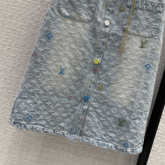 2024SS デニムスカート LOUIS VUITTON ルイヴィトン 大特価新作限定